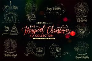 Single line SVGs for Christmas