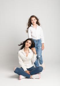 Director Salma Azzam (L) and Actress Eva Petersson (R) of Where is Lucy?