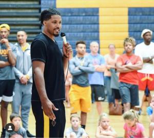 Jarnell Stokes at one of his many healthy youth advocacy programs