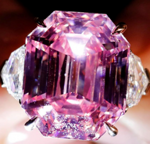 18.96-carat pink diamond known as the ‘Pink Legacy’ diamond