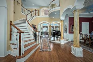 Stately front entrance