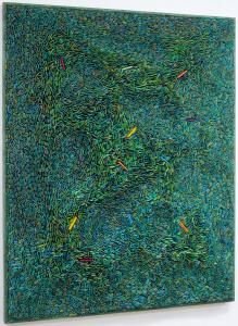 Forest Keeper by Ilwha Kim, Hand dyed hanji paper at HOFA Gallery London