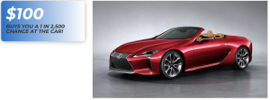 Turning Pointe Autism's Raffle will be this 2021 LEXUS LC 500 CONVERTIBLE