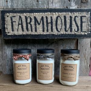3 Farmhouse candles
