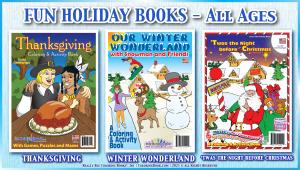 Holiday coloring books