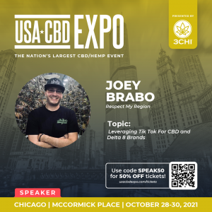 Respect My Region COO Joey Brabo at USA CBD Expo in Chicago