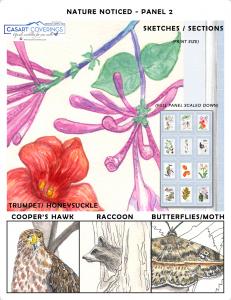 Casart Coverings Nature Noticed Panel 2 removable wallpaper Sample