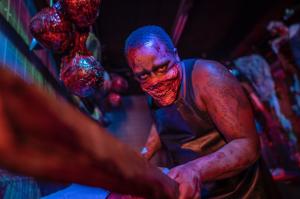 Meat Pies with a questionable mystery meat ingredient are being processed at The Chophouse featuring Miss Patty's Meat Pies at the #1 Haunted Attraction in the United States, Erebus Haunted Attraction in Pontiac, Michigan. Do you dare?