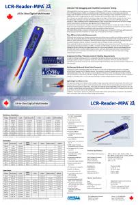  LCR-Reader-MPA specification sheet