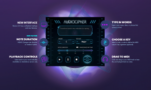 AudioCipher Interface for melody generator