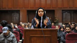 October 26, 2021 - (PMOI / MEK Iran) and (NCRI): The regime’s misogynous judiciary officials verbally assaulted Reyhaneh each time at court. The criminal judge Tardast blatantly told Reyhaneh that she “should have let him rape her and then filed a complai