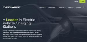 Evocharge.com home page