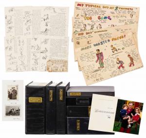 Archive of original letters, cartoons, photos and memorabilia relating to Hugh Hefner’s 75-year relationship with a close friend (estimate: $50,000-$60,000).