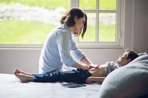 Storybook App utilizes infant massage, reflexology and relaxation techniques