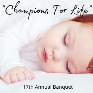 Champions for life graphic - baby photo