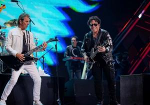 Jonathan Cain and Neal Schon of Journey are pictured during the iHeartRadio Music Festival.