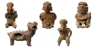 The auction features a great selection of pre-Colombian pottery (estimates: $300-$500 each)..