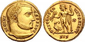 Licinius I Roman Gold Coin as Non Fungible Token on OpenSea