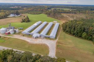 Nicholls Auction Marketing Group, Inc., announces the auction of a poultry breeder layer complex with 4 poultry houses, office, egg room and detached warehouse/shop on 5± acres & an adjoining 7.86± acres w/mobile home and mature timber in Lunenburg County, VA.
