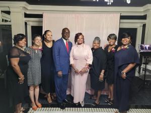 Parette Walker was recently honored with a retirement party prepared by her friends and colleagues