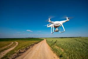 drone taking aerial imagery