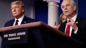 Peter Navarro with President Trump