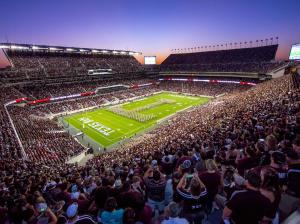 A packed Kyle Field Cheers on The Aggies