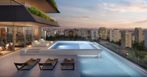 Tonino Lamborghini Apartments San Paulo luxury room with pool