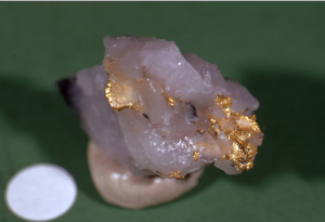 Historic gold mine gold sample