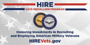 logo for HIRE Vets Medallion Program