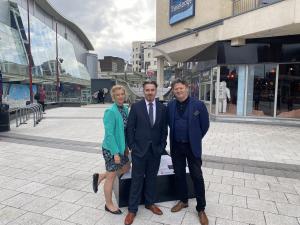 Photo of Gill Hutchinson, Luke Burton and Adam Sergeant at The Connection in Broadway Plaza