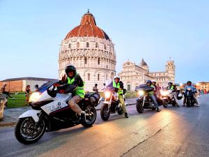 Drug-Free World advocates take part in the first Drug-Free World national motorcycle tour of Italy.