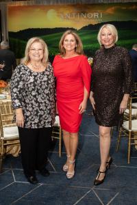 Nashville Wine Auction leaders at l'Eté du Vin: Current Pres/CEO Holly Whaley; Board Chair Lisa Maki; Incoming Pres/CEO Loren Chumley