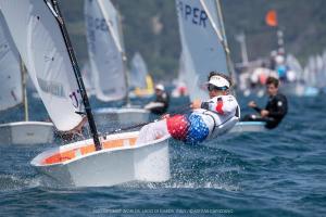 James Pines of South Carolina Yacht Club competes at World Championship in Italy.