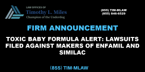 the announcement of a lawsuit against baby formula Makers