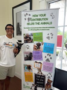 Bronson Barna discussed why he chose to donate to Humane Society shelters