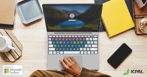 The JCPal VerSkin Inclusive Keyboard Protector helps you type confidently and accurately on your Laptop Go or Laptop SE device
