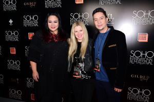 Photo Credit: Champion Hamilton L-R: Sibyl Reymundo-Santiago (Executive Director), Cady McClain (Member of the Jury), Jorge Ballos (President & Founder)