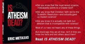 "Is Atheism Dead?" is the new book by Eric Metals