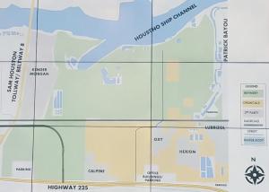 Map of the Deer Park refinery campus