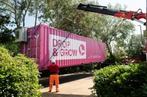 Delivery of the DROP & GROW Container Farm