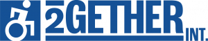 2Gether-International Logo in blue lettering
