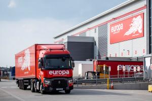 A truck from Europa Worldwide Group