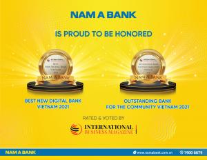 Nam A Bank bags 2 Awards from International Business Magazine