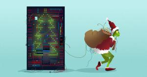 Grinch stealing from a server