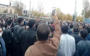 11/24/2021-The people of Shahr-e Kord, Chaharmahal, and Bakhtiari province held the second consecutive day of their large demonstrations on Monday, protesting government policies that have resulted in water shortages across the province.