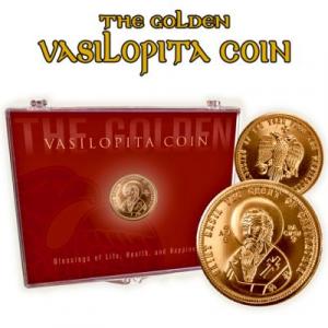 The Official Golden Saint Basil Vasilopita Coin