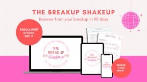 Computer, tablet, and phone with Breakup Shakeup program image