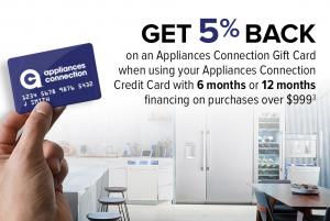 Appliances Connection Special Financing Gift Card Offer