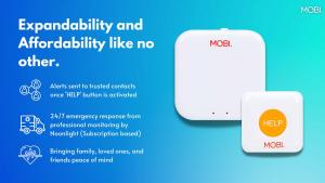 Here is MOBI's all new Caregiver Support Monitoring System, including the Help Button and the Zigbee Hub - all included in this expandable kit.